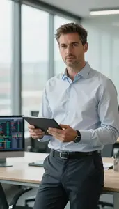 Confident Investment Manager In Professional Setting
