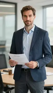 Confident Legal Counsel In Professional Setting