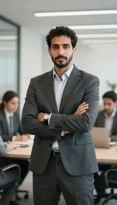 Confident Project Manager In Professional Setting
