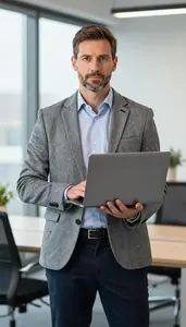 Confident Talent Acquisition Manager In Professional Setting