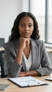 Corporate Lending Officer Discussing Business Financing Options Stock Photo