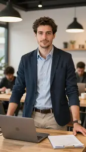 Entrepreneur Delivering Business Presentation