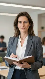 Entrepreneur Leading Meeting In Corporate Office
