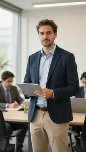 Expert Compliance Officer In Corporate Workspace