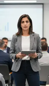 Expert Startup Founder In Corporate Workspace
