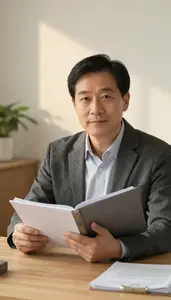 Financial Planner Reviewing Insurance Coverage Needs Stock Photo