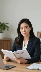 Financial Planner Reviewing Insurance Coverage Needs Stock Photo