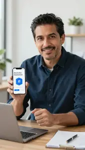 Fintech Analyst Analyzing Digital Payment Trends Stock Photo