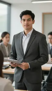 In House Counsel Delivering Business Presentation