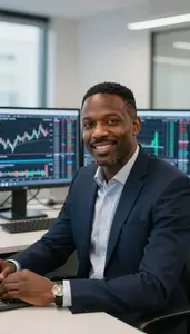 Institutional Investor Studying Sector Rotation Patterns Stock Photo