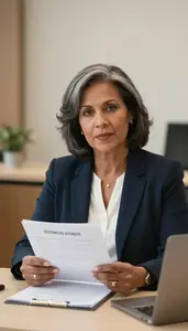 Loan Officer Discussing Business Financing Options Stock Photo