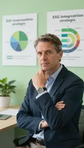 Man Finance Professional Discussing Esg Integration Strategies