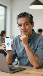 Man Investment Professional Analyzing Digital Payment Trends
