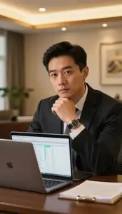 Man Investment Professional Discussing Long Term Financial Goals