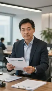 Man Investment Professional Reviewing Portfolio Company Performance