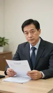 Man Investment Professional Reviewing A Loan Application