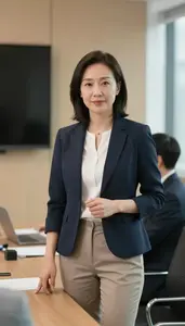 Marketing Director At Work In Modern Office Setting