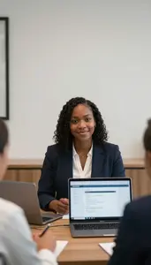 Mergers And Acquisitions Specialist Negotiating Terms With A Corporate Client
