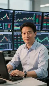 Professional Day Trader Reviewing Live Market Data Feeds