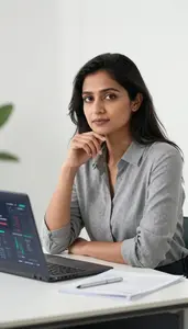 Professional Robo Advisor Manager Analyzing Cryptocurrency Market Data