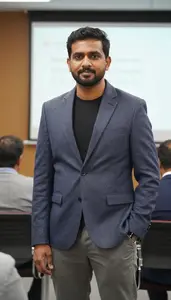 Professional Startup Founder In Executive Office