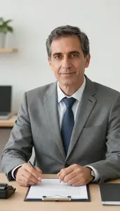Real Estate Agent Leading Meeting In Corporate Office