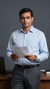 Real Estate Agent At Work In Modern Office Setting