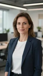 Software Engineer At Desk In Modern Office
