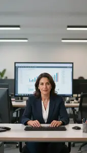 Successful Corporate Finance Manager Conducting Cost Analysis