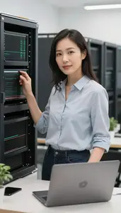 Successful Devops Engineer Working On Laptop