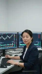 Successful Forex Trader Reviewing Trading Performance Metrics