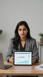 Successful Securities Analyst Analyzing Equity Research Reports