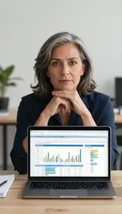 Successful Senior Accountant Modeling Financial Projections