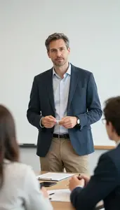 Successful Senior Manager In Business Meeting