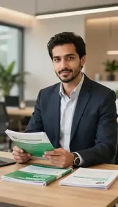 Successful Sustainability Investment Specialist Reviewing Impact Measurement