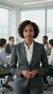 Supply Chain Manager Reviewing Documents In Office