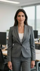 Supply Chain Manager At Desk In Modern Office