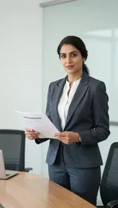 Supply Chain Manager At Work In Modern Office Setting