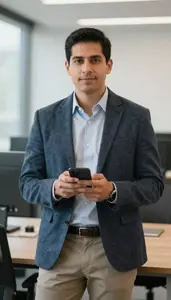 Talent Acquisition Manager At Work In Modern Office Setting