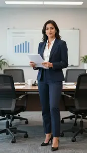 Vice President At Work In Modern Office Setting