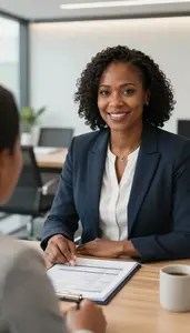 Woman Finance Professional Consulting With A High Net Worth Client