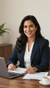 Woman Investment Professional Developing A Budget Plan