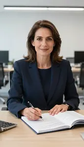 Woman Investment Professional Evaluating A Commercial Loan Package
