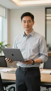 Account Manager Delivering Business Presentation