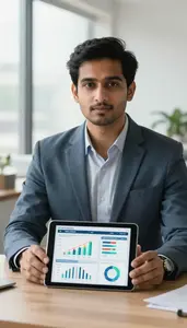 Actuary Modeling Scenario Analysis Stock Photo