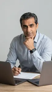 Actuary Reviewing Insurance Underwriting Data Stock Photo