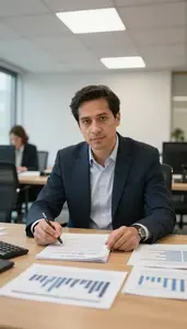 Ceo Reviewing Contracts Conference In A Event Planning Office In Professional