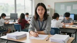 Computer Science Teacher Teaching Art Techniques Special Education Classroom