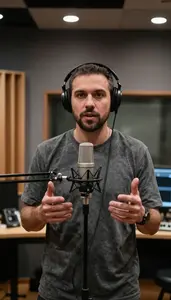 Conductor Narrating Documentary Studio A Beatboxing Recording Studio