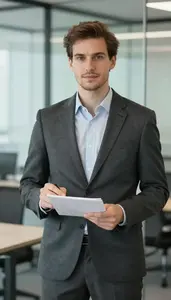 Confident Financial Advisor In Professional Setting